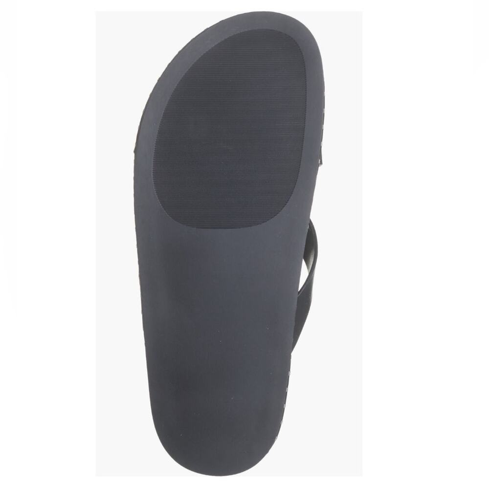 Steve Madden 10 Vienna Black Crisscross Leather Slide Sandals - Picture 6 of 6